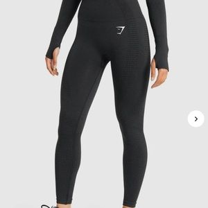 GYMSHARK VITAL SEAMLESS 2.0 LEGGINGS BLACK XS